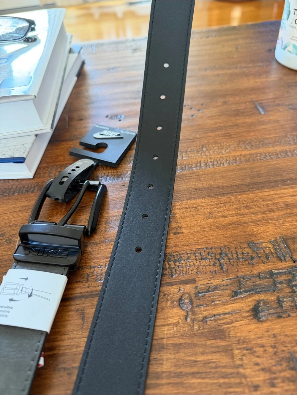 Nike Reversible Black and Grey Belt XL 42-44